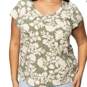Sanctuary West Side Tee 1X mint leaves NWT